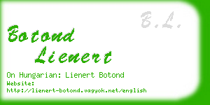 botond lienert business card